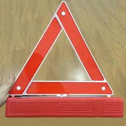 Auto Waarschuwings Bord Opvouwbare Driehoekige Afbraak Emergency Tool Reflecterende Driehoek Voertuig Stop Night Wegen Veiligheid Statief