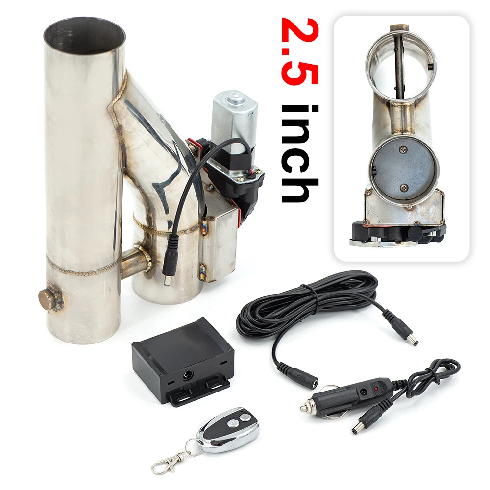 

hot sale 2.0"/2.25"/2.5" / 3" Stainless Steel Y type Pipe Electric Exhaust CutOut Cut Out Kits Double Valve YT-R