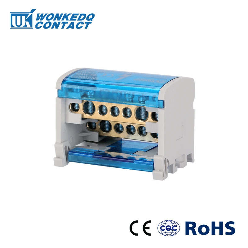 WKH-207 Junction Modular Screw Universal WKH207 Wire Electrical Connector Din Rail Terminal Block Power Distribution Box