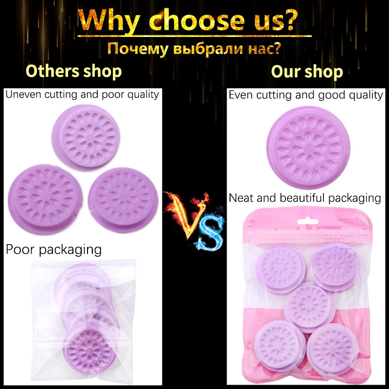 Wholesale Glue Gasket Eyelash glue holder Adhesive Pallet Eyelash Extension glue pads stand on eyelash plastic makeup tools