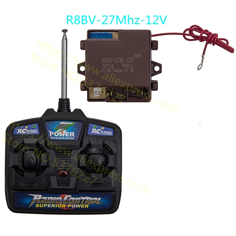 R8BV-27M-12V  Remote Controller Receiver, Children Electric Car 27Mhz Transmitter,kid\'s  car replacement parts.