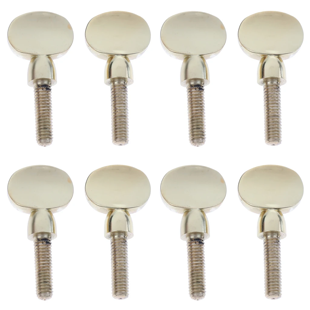 Pack of 8 Saxophone Sax Neck Receiver Tightening Screw Brass