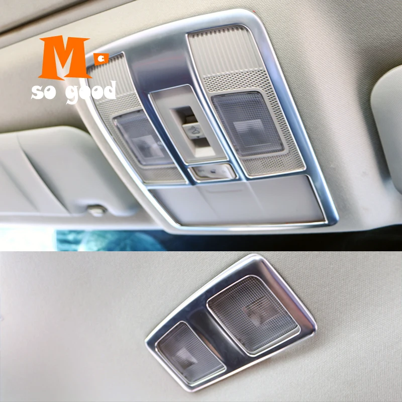 

2017 2018 For Mazda 6 Atenza Chrome Interior Trims Accessories Front Rear Reading Light Lamp Cover ABS 2 Pcs