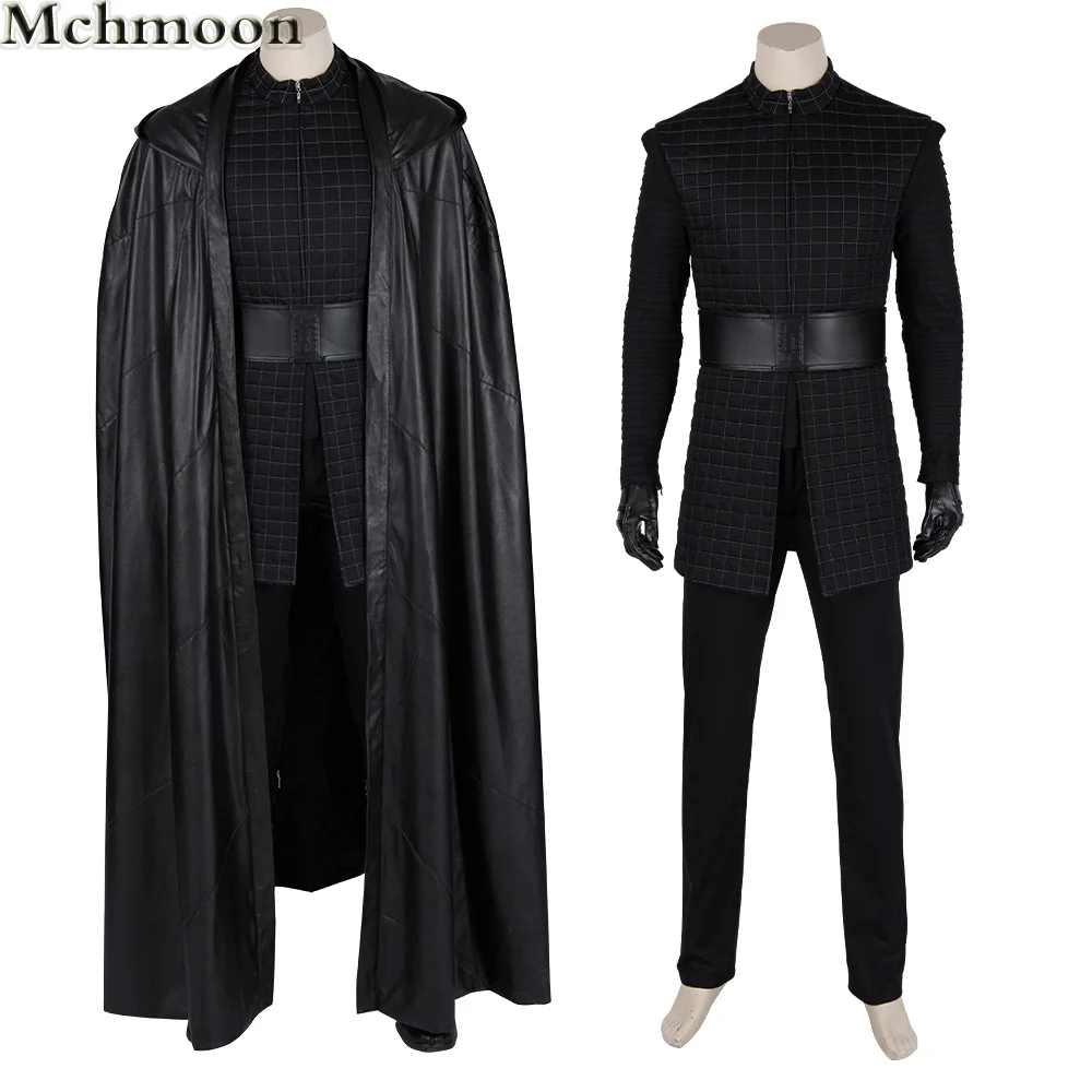 

The Last Jedi Kylo Ren Cosplay Costume Adult Men's Outfit With Vest Pants Custom Made For Halloween Party Suit