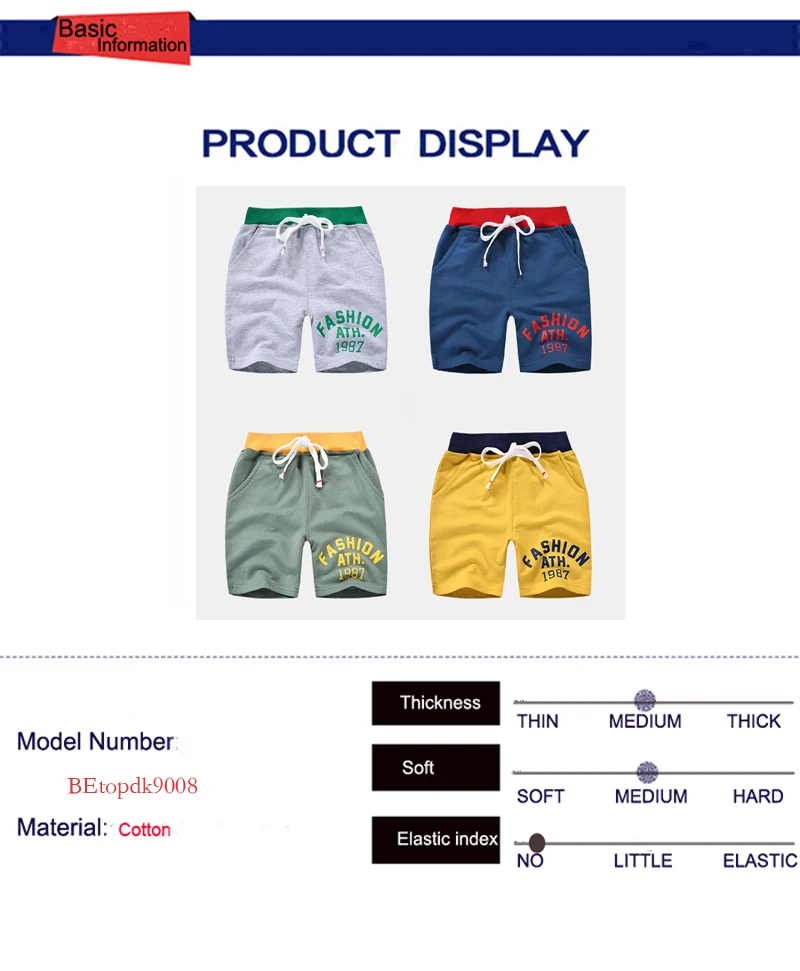 TUONXYE Children Boys Shorts Solid Color Teenager and Belt Pants Toddler Leisure Cotton Knitting Sport Beach Clothing