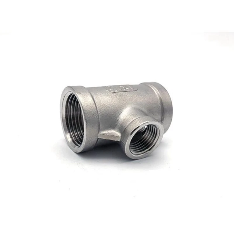 1/4'' - 2'' BSP Female Thread Reducing Tee Type 304 Stainless Steel DN6 - DN50 Water Casting Pipe Fitting Joint 3 Ways Connector