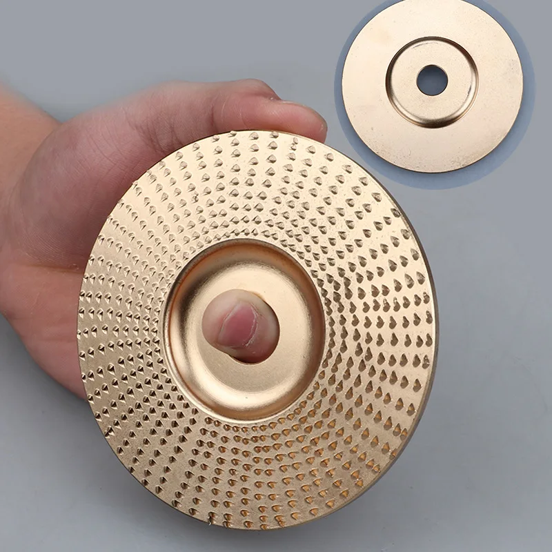 Disque rotatif pour meuleuse d'angle, 4 Types de meule à bois, outil de sculpture sur bois, disque abrasif pour alésage de 4 pouces