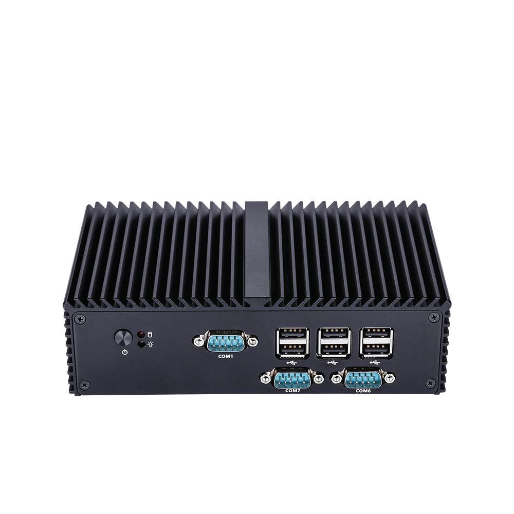 Qotom Q190X Q193X Fanless Mini PC J1900 N2930 Micro Computer OPNsense Untangle 7rs232 PS2 Dual LAN Mini Computer