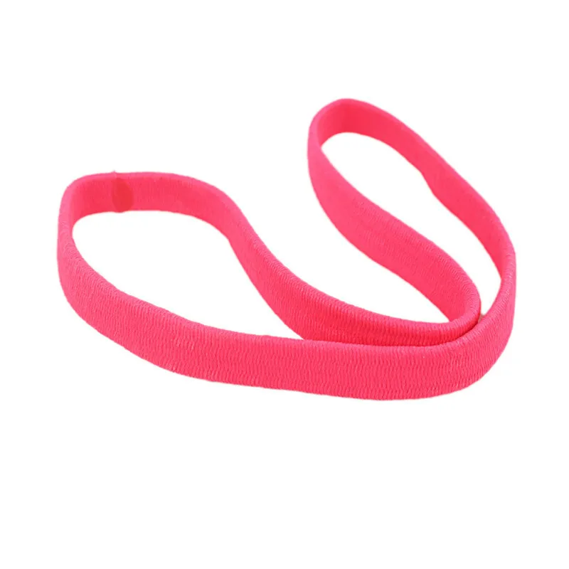 5 PCS Women Men yoga hair bands Sports Headband Anti-slip Elastic Rubber Sweatband Football Yoga biking