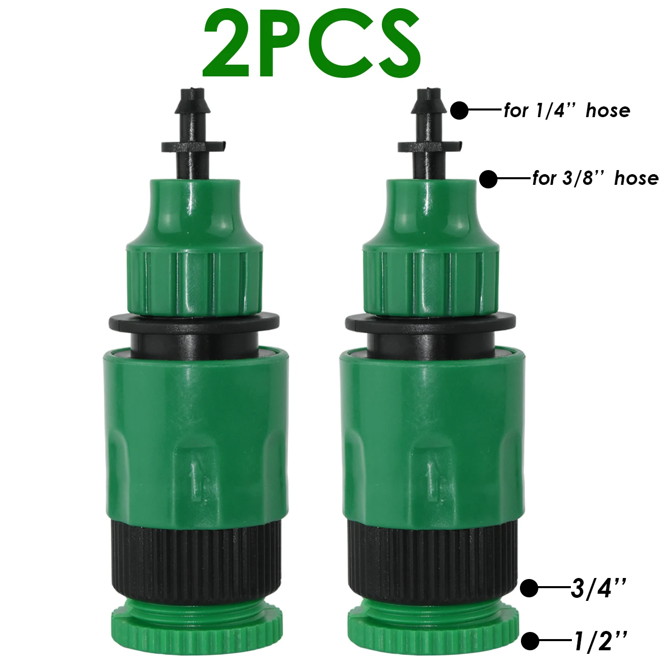 KESLA 2 sztuk szybkie złącze sprzęgła/złącza w/ 1/4 (ID 4mm) lub 3/8 cal (ID 8mm) kolczasty Adapter nawadniania podlewanie ogrodu cieplarnianych