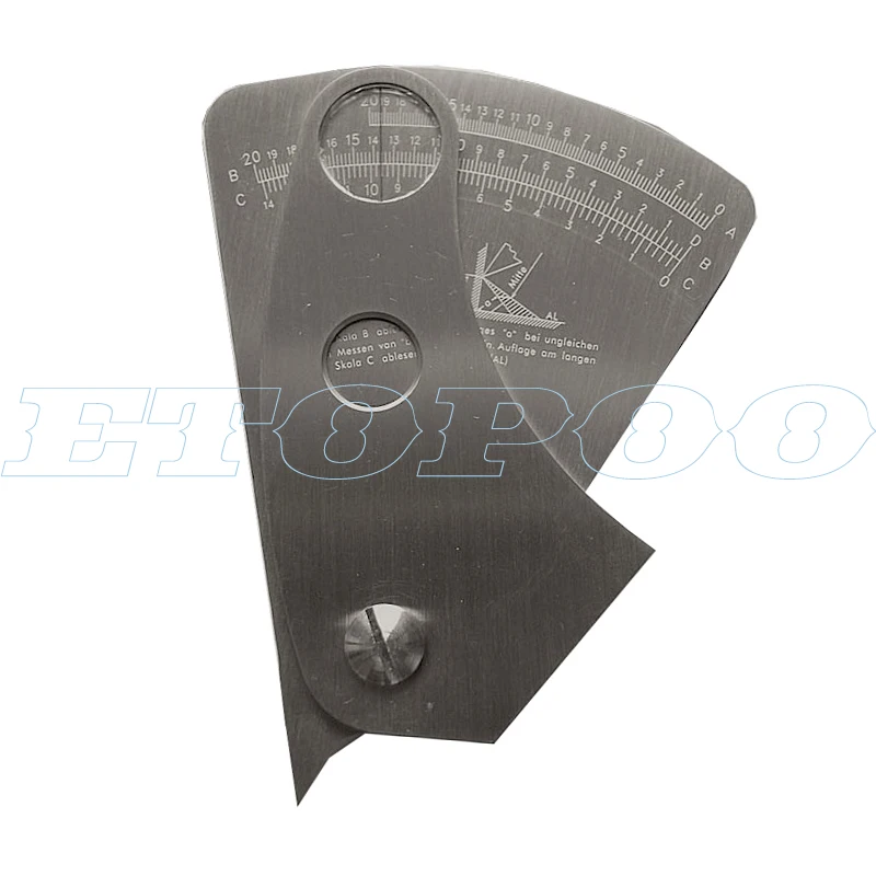 Sector Welding Gauge Fan Shape Welding Gauge Angle Height Test Ruler Welding Inspection Gage