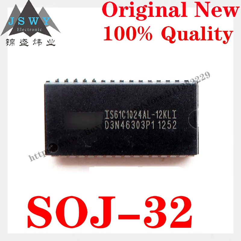 

10~100 PCS IS61C1024AL-12KLI SOJ-32 Semiconductor Dynamic Random Access Memory IC Chip with for module arduino Free Shipping IS6