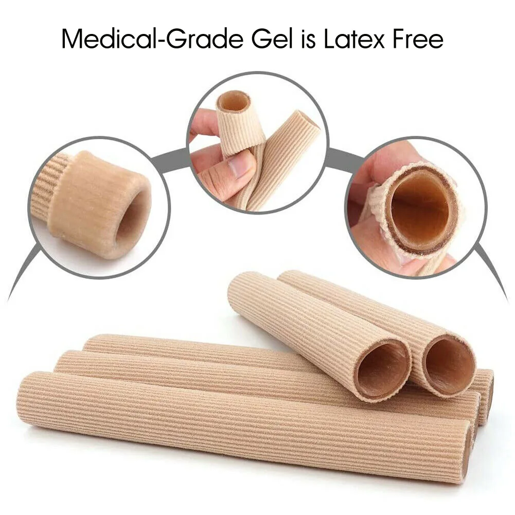 1pc Fabric Finger Toe Protector Separator Tubes Foot Hand Pain Relief Soft Bandage Foot Care Tools Callus Protection Tools