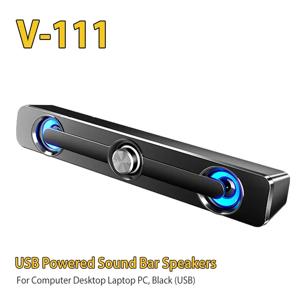 Rondaful USB Wired Potente Altoparlante Del Computer Bar Stereo Subwoofer Bass Speaker Surround Sound Box Per PC Computer Portatile Del Telefono Tablet MP4