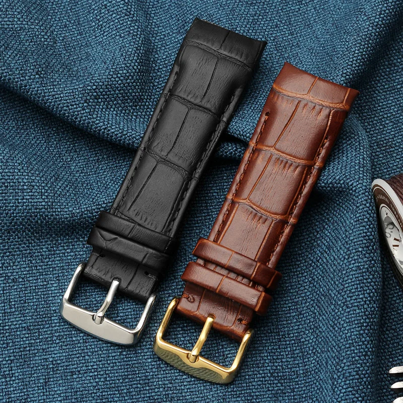 FOR Citizen BL9002-37 05A BT0001-12E 01A strap Bracelet 20mm 21mm 22mm black brown leather strap with curved interface strap