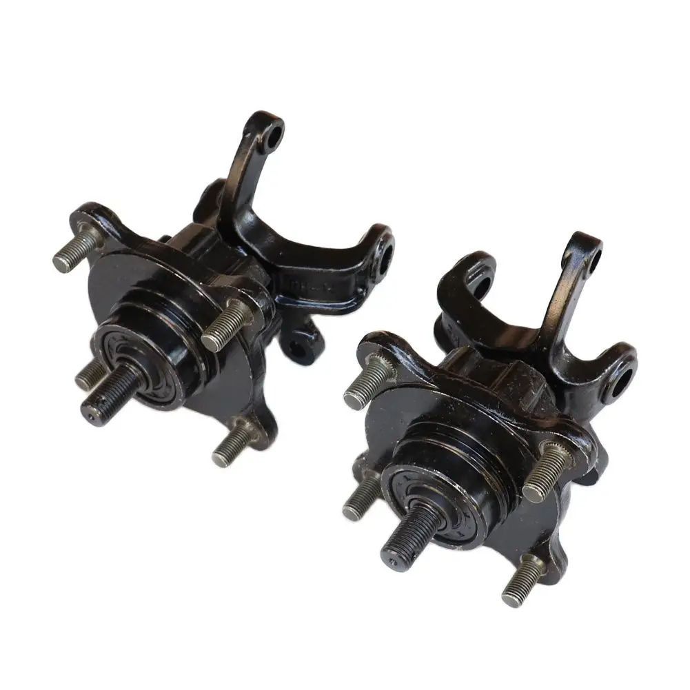 1SET Steering Strut Knuckle Spindles with Brake Disc Wheel Hubs Fit For China ATV 110cc 125cc 150cc Golf Buggy Quad Bike Parts