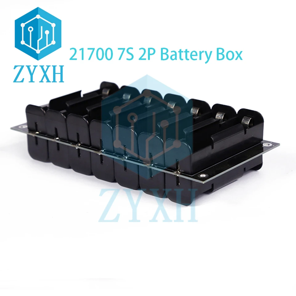 BMS 7S 24V 21700 Battery Power Wall 21700 Lithium Box Holder Storage Case 20A 40A 60A Balance Chargeing Board Power Bank DIY