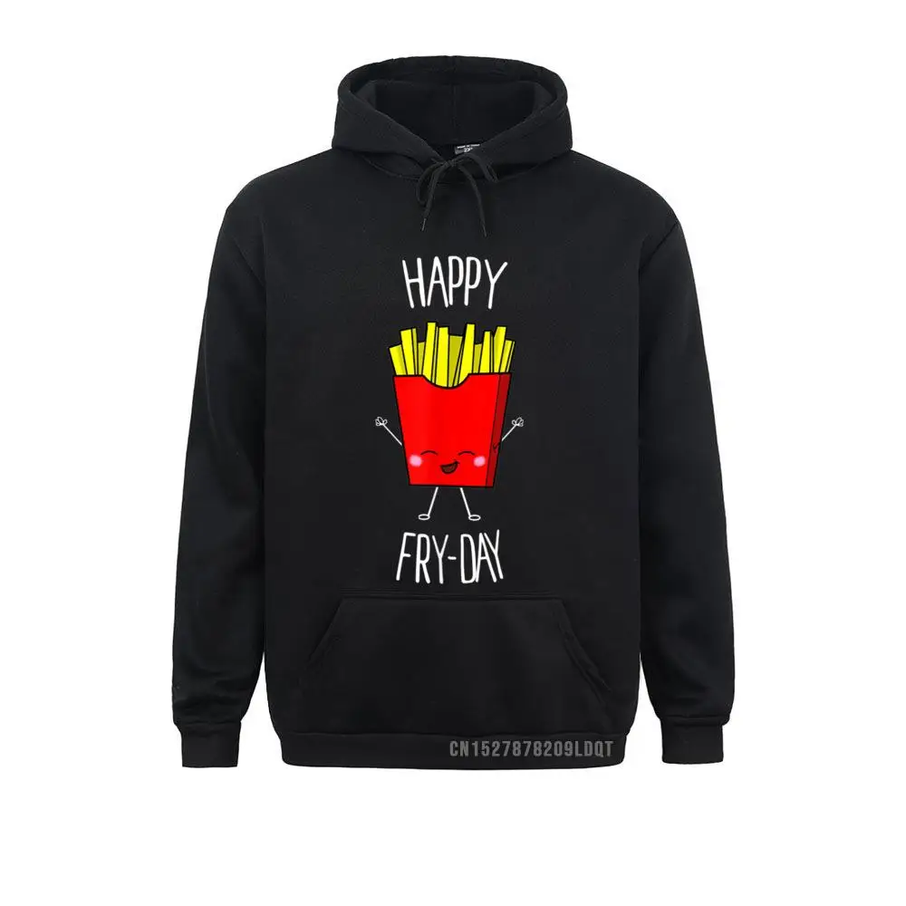 Hoodies Happy Fry-Day Cute Kawaii Food Winter Autumn Long Sleeve Men/Women Sweatshirts Classic Sportswears New Arrival