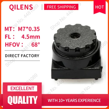 QILENS 5 Megapixel HD FL4.5mm Board Lens for CCTV Security Camera IP Cameras M7*0.35 Mount Long Viewing Distance