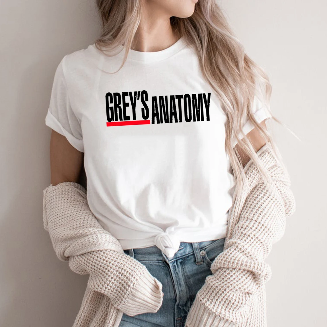 Grey's Anatomy T Shirt Grey Sloan Memorial Hospital Shirt It's A Beautiful Day To Save Lives T-Shirt Women Tshirts Graphic Tees