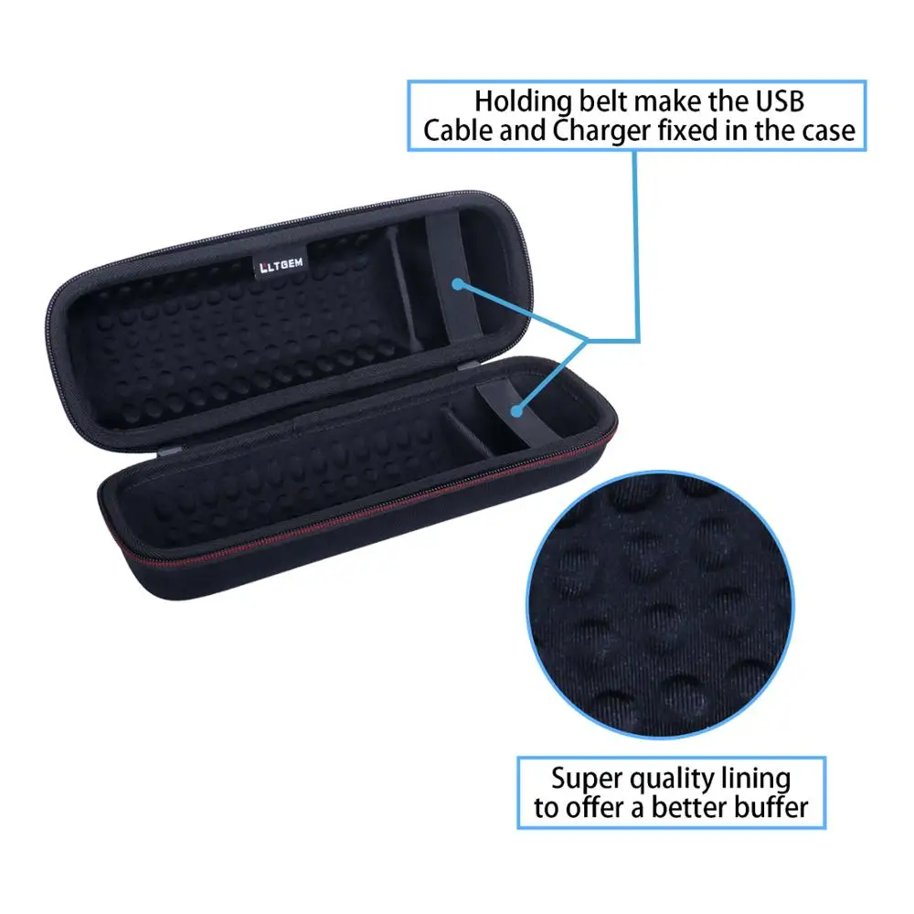 LTGEM Waterproof EVA Hard Case for JBL Flip 5 Bluetooth Speaker Protective Carrying Cover Bag For JBL