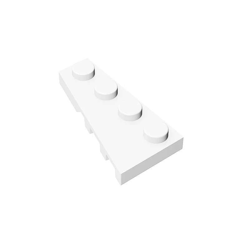 10pcs MOC Brick Parts 41770 Wedge Plate 4 x 2 Left Compatible Building Block Particle DIY Assmble Kid Brain Toy Birthday Gift