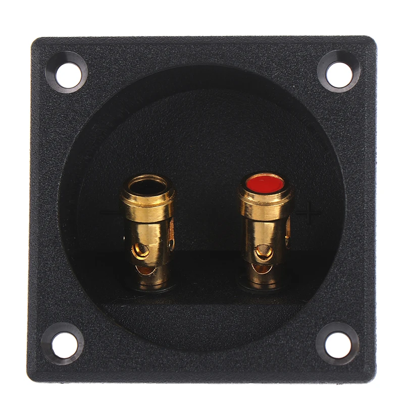 Terminal de caixa de som redondo com mola, subwoofer plugue para carro, conector estéreo para terminal de caixa de som 57*57mm