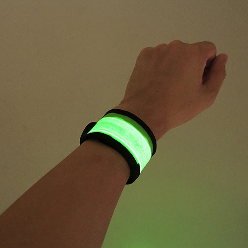 LED Light Up Wristbands for Men and Women,Flashing Arm Wrist Band,Safety Gear Lights for Running, Outdoor Sports Fits,Women,Kids