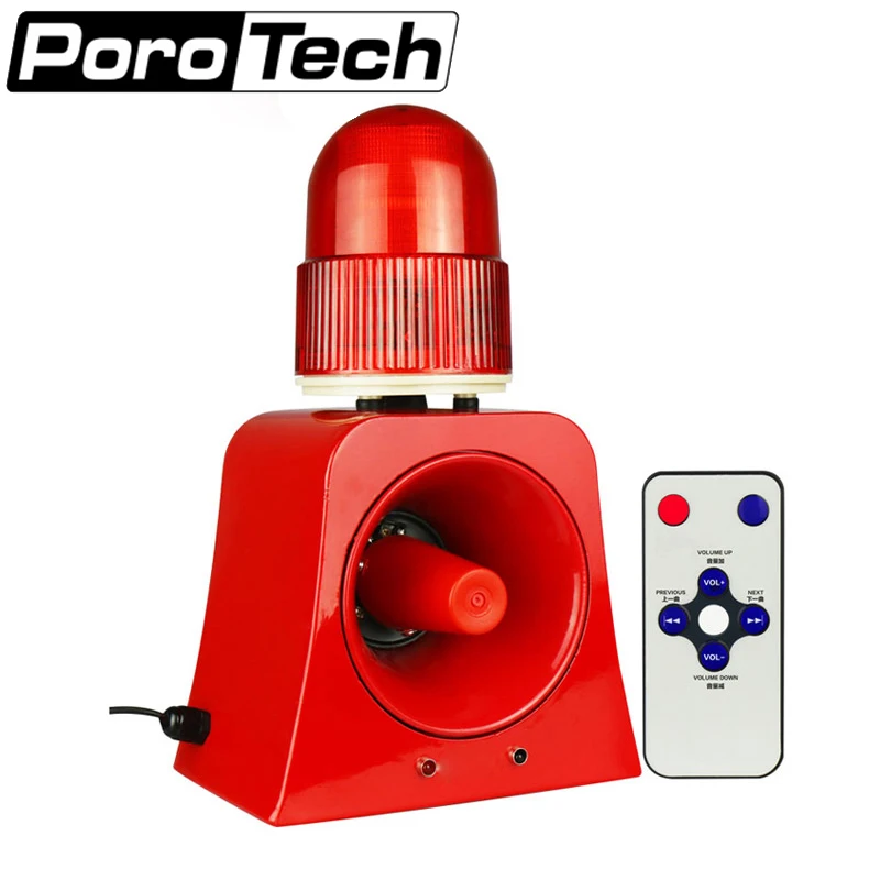 

SF-503 Audible and Visual Alarm Signal Warning Beacon Light Alarm Horn Siren 10W Outdoor Alarm Annunciator