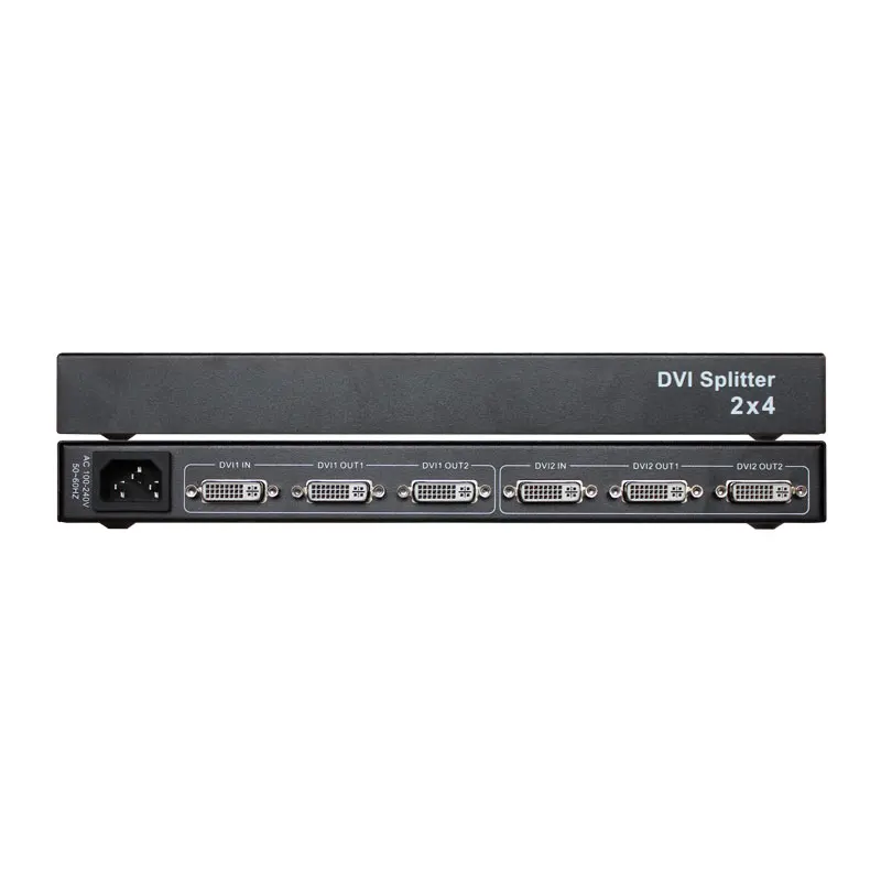AMS-D1S2 1X2 Port DVI Splitter 1 In 2 Out 2 In 4 Out Split 1 Sinyal Video Ke 2 atau 4 Display untuk LCD DVD Player