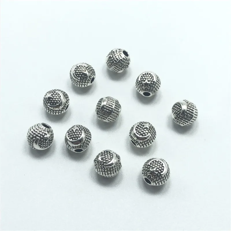 15pcs 8mm metal alloy beads Xingyue Turkish national emblem for jewelry making DIY making prayer bracelet accessories