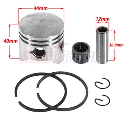 2 Stroke 49cc Minimoto 44mm Piston 12mm Pin For Engine Parts Chinese Pocket Dirt Bike Mini Moto ATV Quad 4 Wheeler