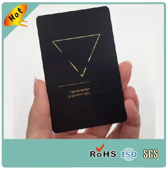 Factory Price Custom Matt Black Stainless Steel Metal Business Name Card