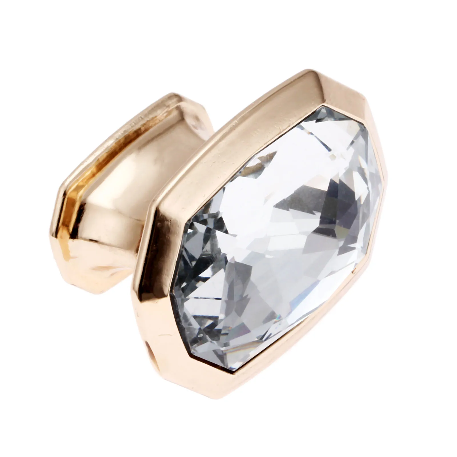 1Pc Diamond Shape Crystal Glass Knob Door Drawer Cupboard Pull Kitchen Cabinet Wardrobe Handles Furniture Hardware 51x39x37mm