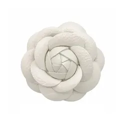 Luxury Brand Camellia Silk Fabric Flower Pin Brooch Hand-Made Flower White Flower Rose Brooch Pin