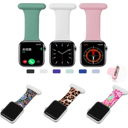 Doctors nurse Brooch bracelet for Apple watch series 6/5/4/3/2/1/SE strap for iwatch 44mm 40mm 42mm 38mm silicone Brooch strap