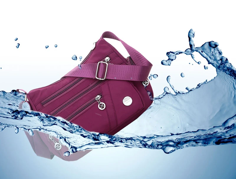 Casual Frauen Schulter Umhängetasche Oxford Wasserdichte Zipper Handtaschen Paket Weibliche Große Kapazität Reise Umhängetasche – Detail 23