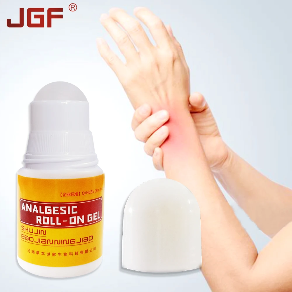 JGF 2pcs Pain Relief Cream Chinese Medical Pain Gel Analgesic Roll-on Gel For Rheumatoid Arthritis Joint Neck Waist Pain Relief