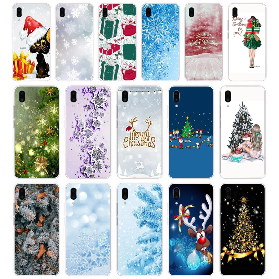 343FG New Year Snowman Colorful Merry Christmas  gift Soft Silicone Tpu Cover phone Case for Meizu Pro 7 Plus X8 C9 Pro Note 9