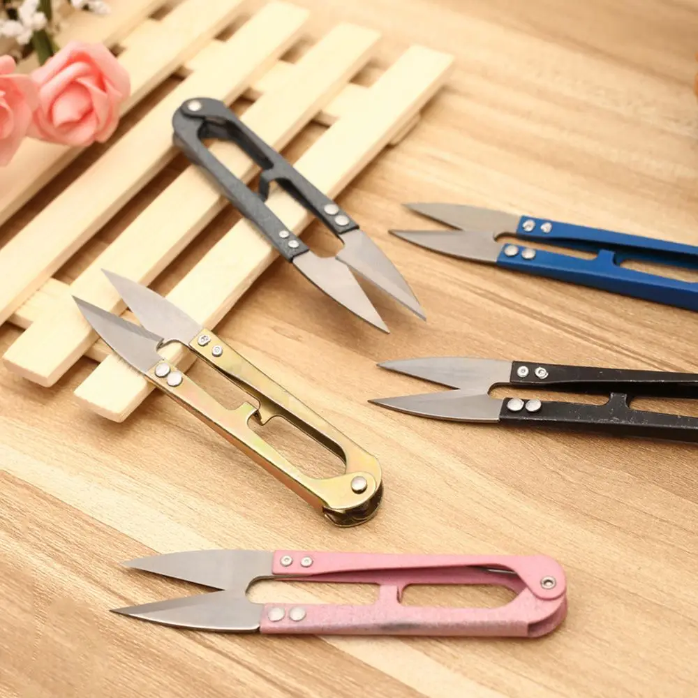 1PCS Handheld Sewing Embroidery Thread Cutter Snips Scissors Fishing Craft Tools For tijeras de costura tesoura