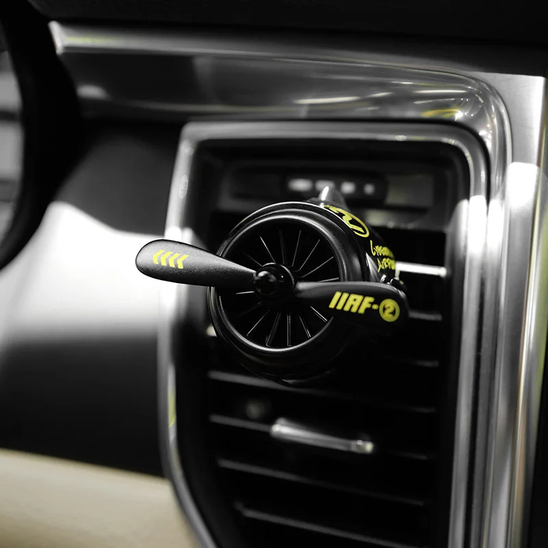Cyber-punk Rotating Propeller Car Air Freshener Air Outlet Smell Fragrance Flavor Air Force 2 Car Interior Accessories