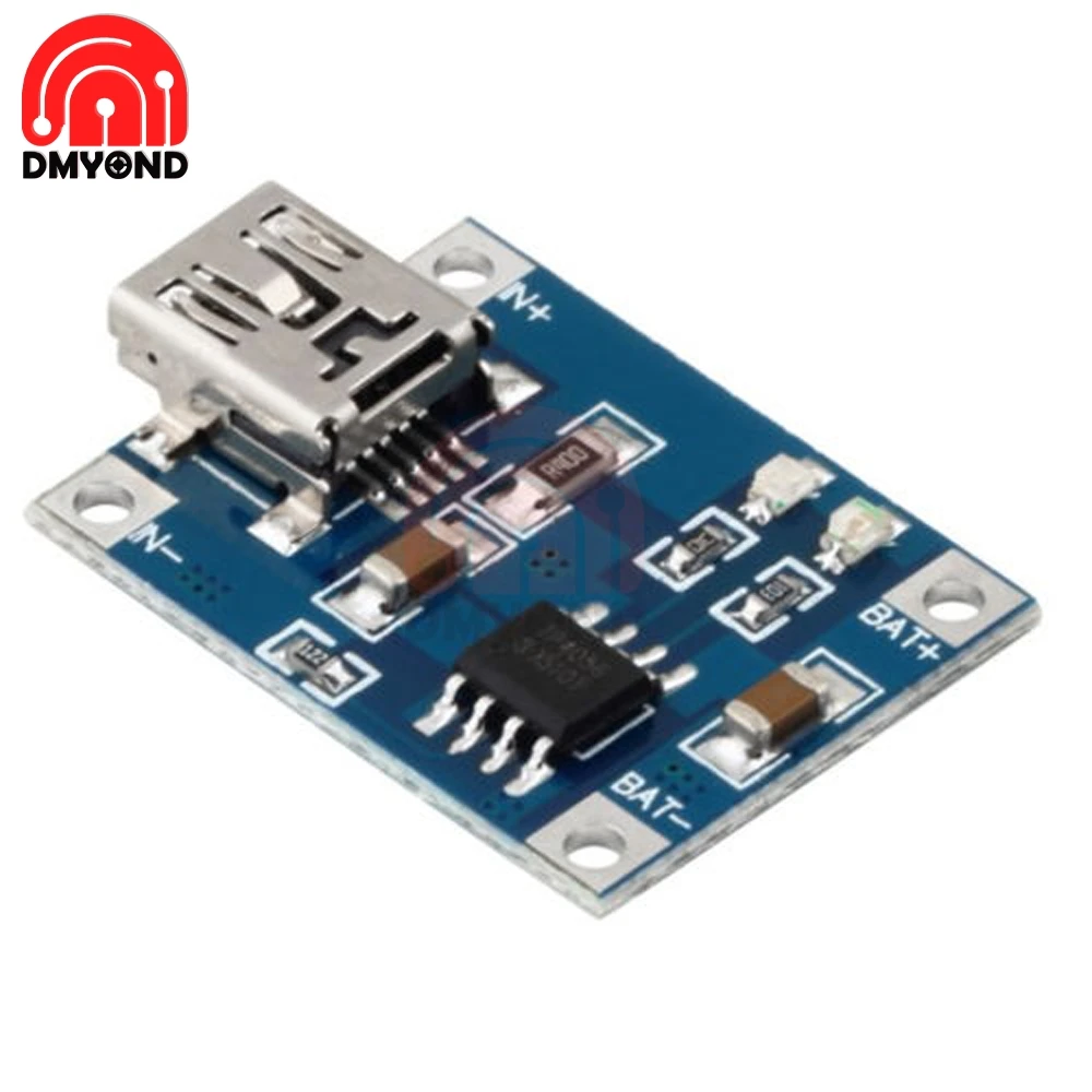 Type-c/Micro/Mini USB 5V 1A 18650 TC4056A Module de chargeur de batterie au Lithium avec Protection double fonctions 1A Li-ion