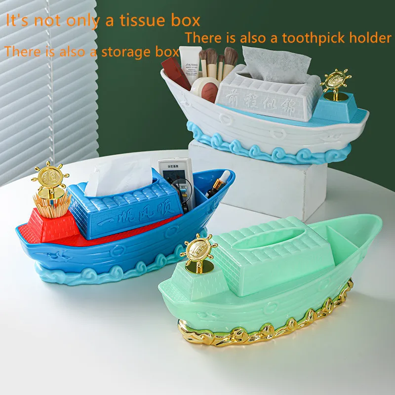 

Not only a tissue box but also a toothpick holder and storage box creative multifunctional kitchen tissue toothpick storage box