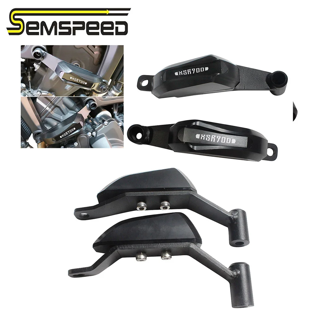 SEMSPEED For Yamaha MT-09 mt09 XSR900 XSR 900 2016-2019 2020 CNC Engine Guard Crash Frame Slider Cover Pad Protector Accessories