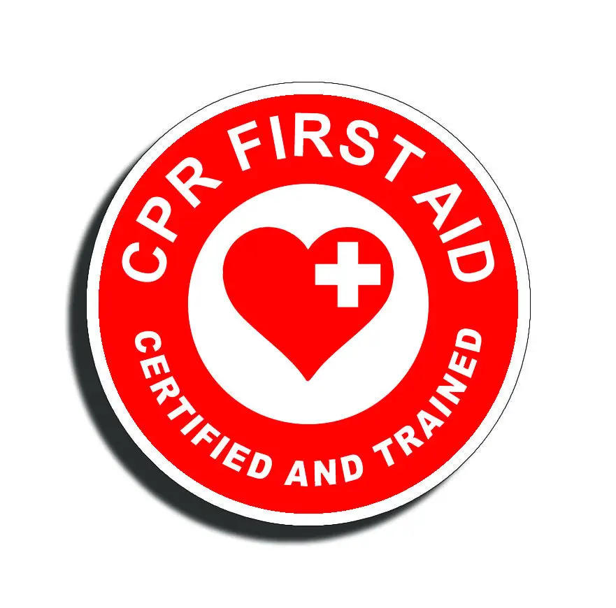 CPR First Aid Sticker 1st Rescue Safety Decal Emergency Station Helmet OSHA 911