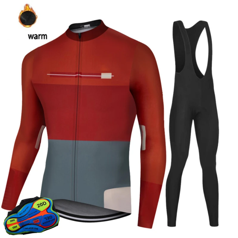 

Winter Thermal Fleece Men's Cycling Jersey long sleeve Ropa ciclismo Bicycle Wear Bike Clothing maillot Ciclismo