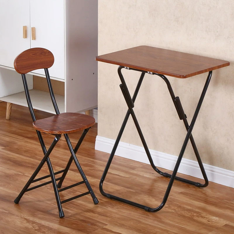 Simple folding tables and chairs Small apartment dining tables and chairs Computer desks Rectangular tables Dormitory writing