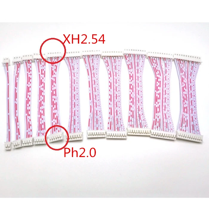 XH2.54 to PH2.0 Female Connector Terminal Cable 10cm 20cm 30cm 2.0mm to 2.54mm JST Wire 2p 3p 4p 5p 6p 7p 8p 9p 10p 11p 12p