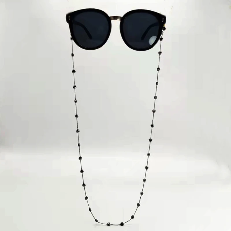 Eyeglass Chain Bead Heart Charm Eyewear Retainer Reading Glasses Holder Strap Men Women Necklace Layered Bracelet Gift