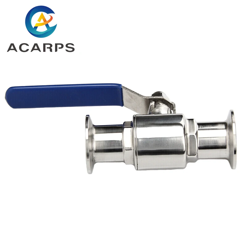 12.7mm 19mm 25mm 32mm 38mm 48mm Sanitary ball valve 304 Stainless Steel Quick Installed Ball Valve Clamp Ball Valve Food grade